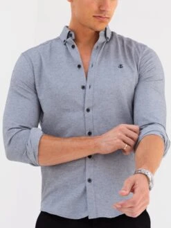 Dallas Long Sleeve Shirt - Grey -Blakely Clothing Store A250GREY01D