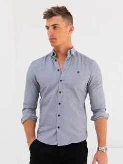 Dallas Long Sleeve Shirt - Grey -Blakely Clothing Store A250GREY02D