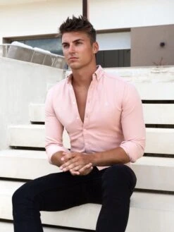 Castilla Long Sleeve Shirt - Pink -Blakely Clothing Store A250PINKD 4