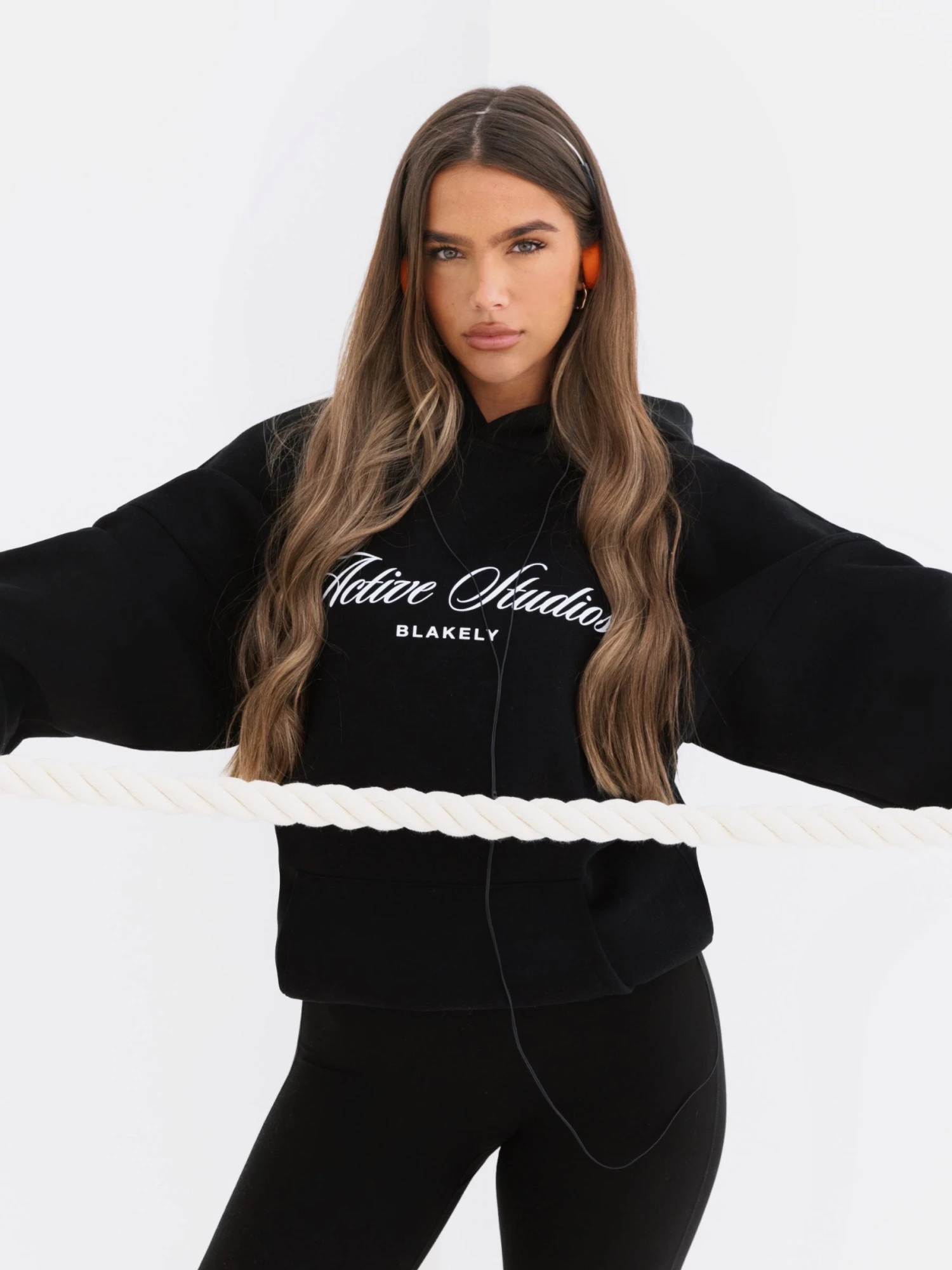 Off Duty Oversized Hoodie - Black 2 Off Duty Oversized Hoodie - Black - Image 2