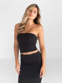 Alessia Bandeau Top - Black -Blakely Clothing Store B118 4BLACK 02D