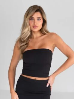 Alessia Bandeau Top - Black -Blakely Clothing Store B118 4BLACK 03D