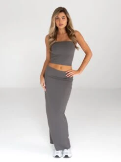 Alessia Bandeau Top - Charcoal -Blakely Clothing Store B118 4CHARCOAL 03D