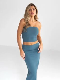 Alessia Bandeau Top - Dark Teal -Blakely Clothing Store B118 4DarkTeal 02D
