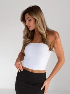 Alessia Bandeau Top - White -Blakely Clothing Store B118 4White 01D