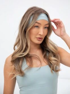 Studio Headband - Mineral Blue -Blakely Clothing Store B11GLightBlue 03D
