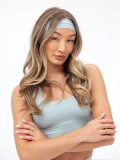 Studio Headband - Mineral Blue -Blakely Clothing Store B11GLightBlue 04D