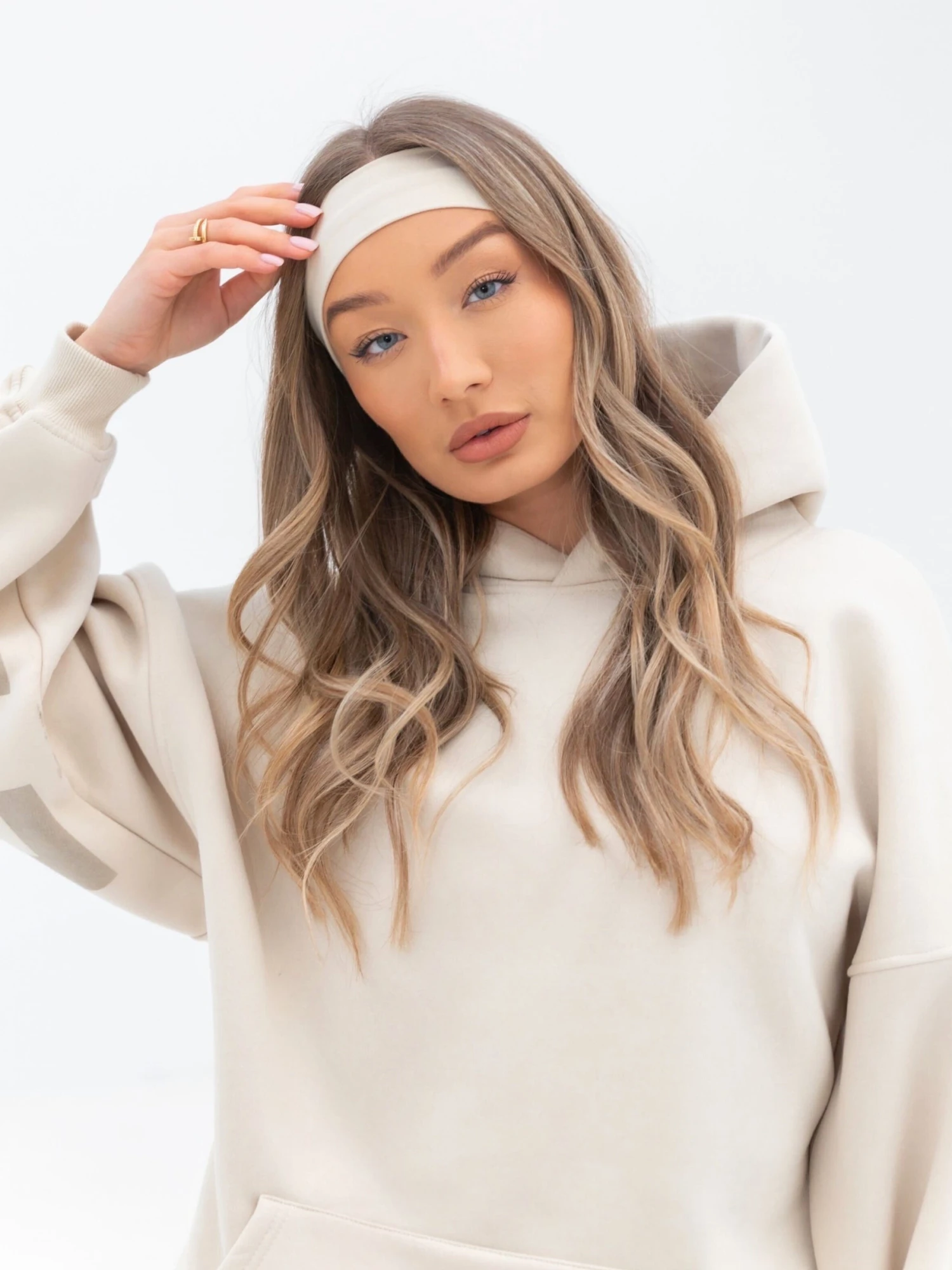 Soft Headband - Bone 4 Soft Headband - Bone - Image 4
