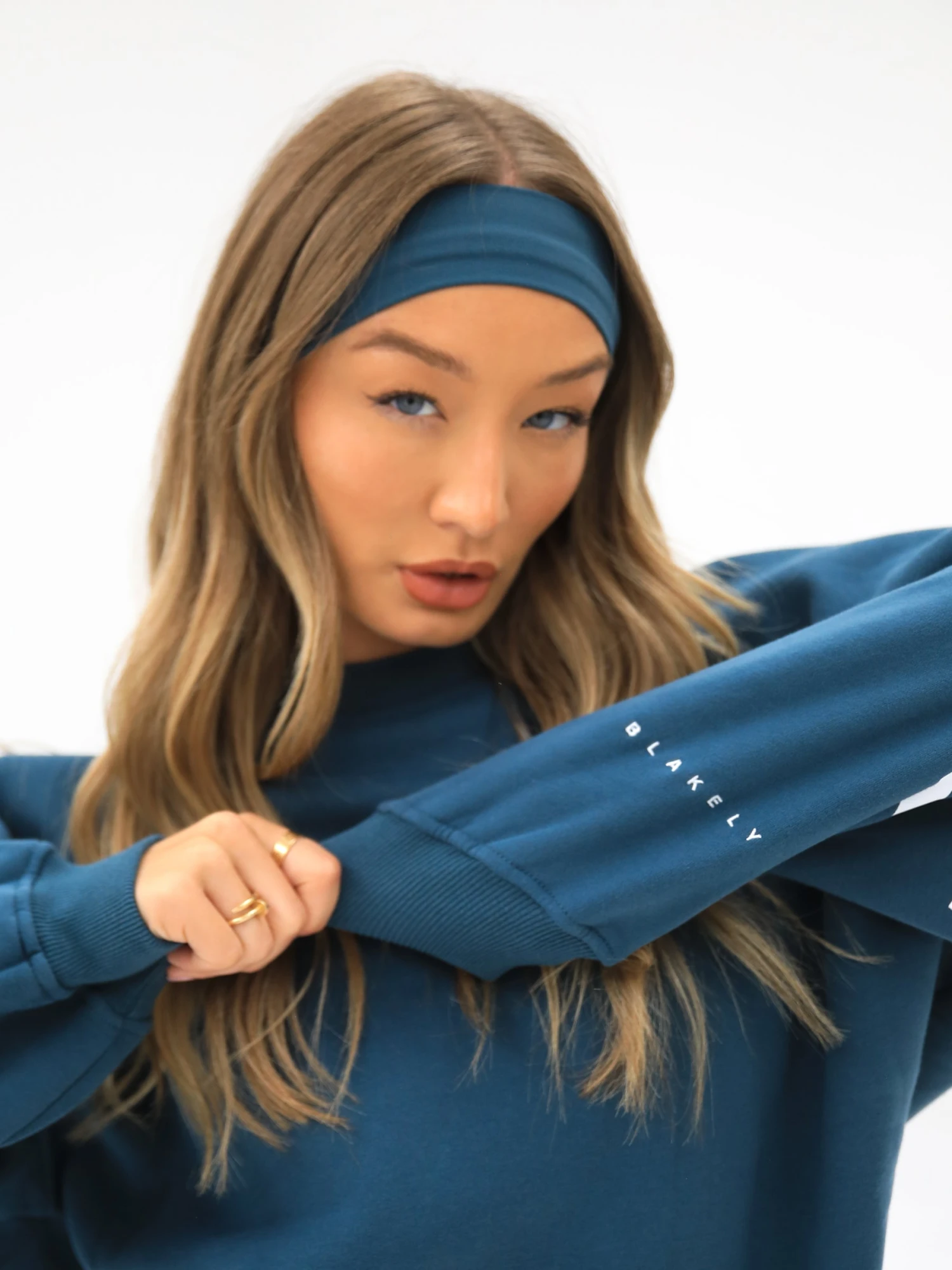 Soft Headband - Dark Teal 2 Soft Headband - Dark Teal - Image 2