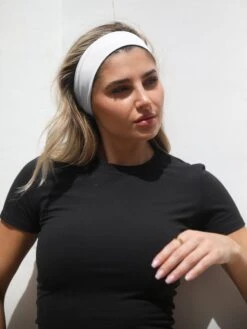 Soft Headband - White -Blakely Clothing Store B11XWhite 01D