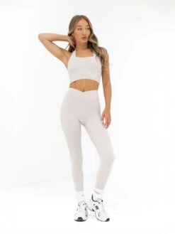 Ultimate Crossover Leggings - Ivory -Blakely Clothing Store B602BONE02D