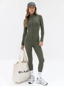 Ultimate Full Zip Jacket - Khaki Green 10 Ultimate Full Zip Jacket - Khaki Green -Blakely Clothing Store B605KHAKIGREEND 3