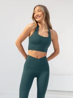 Studio Halter Neck Bra - Teal Green -Blakely Clothing Store B614TealGreen 01D