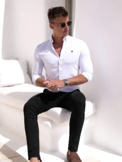 Stretch Chinos - Black 8 Stretch Chinos - Black -Blakely Clothing Store BLACKCHINOS04D