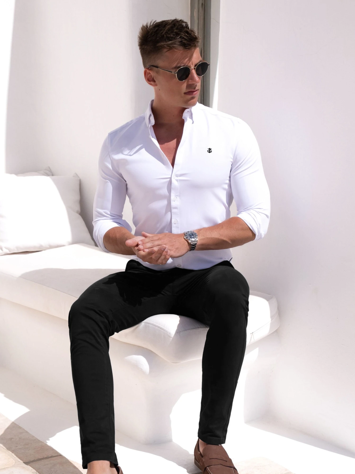 Stretch Chinos - Black 3 Stretch Chinos - Black - Image 3