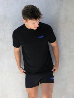 Relaxed Training T-Shirt - Black & Blue -Blakely Clothing Store Blue 02D 21203767 a39a 4fbc bef0 56aeb6be275a