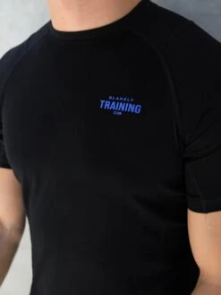 Slim Training T-Shirt - Black & Blue -Blakely Clothing Store Blue 07D