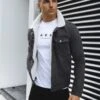 Boston Denim Jacket - Grey -Blakely Clothing Store Boston 1D
