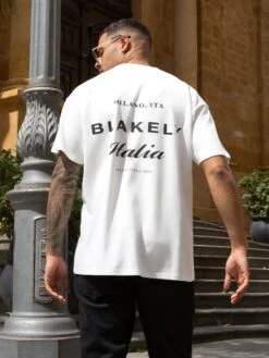 Italia Relaxed T-Shirt - Flat White 5 Italia Relaxed T-Shirt - Flat White -Blakely Clothing Store Brand2 02D c6a67f36 48f9 4d77 bfe4 c1800591dd40