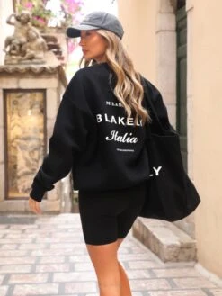 Italia Oversized Jumper - Black 8 Italia Oversized Jumper - Black -Blakely Clothing Store Brand 11D 9c7fb2bc cea8 4c1e 975f 5bc633d9124d