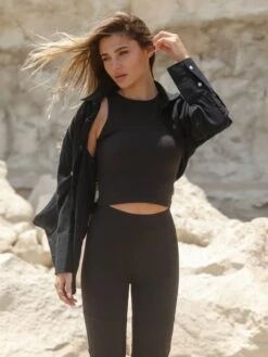 Sofia Soft Vest - Black 8 Sofia Soft Vest - Black -Blakely Clothing Store Brand 16D