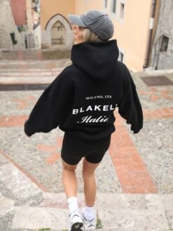Italia Oversized Hoodie - Black -Blakely Clothing Store Brand 17D 93af25f3 9963 4668 a00c 6f4532e0c07d
