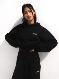 Oversized Knitted Hoodie - Black -Blakely Clothing Store Brand 30D 70e21272 ca81 41e1 bcc6 8e62245fd484