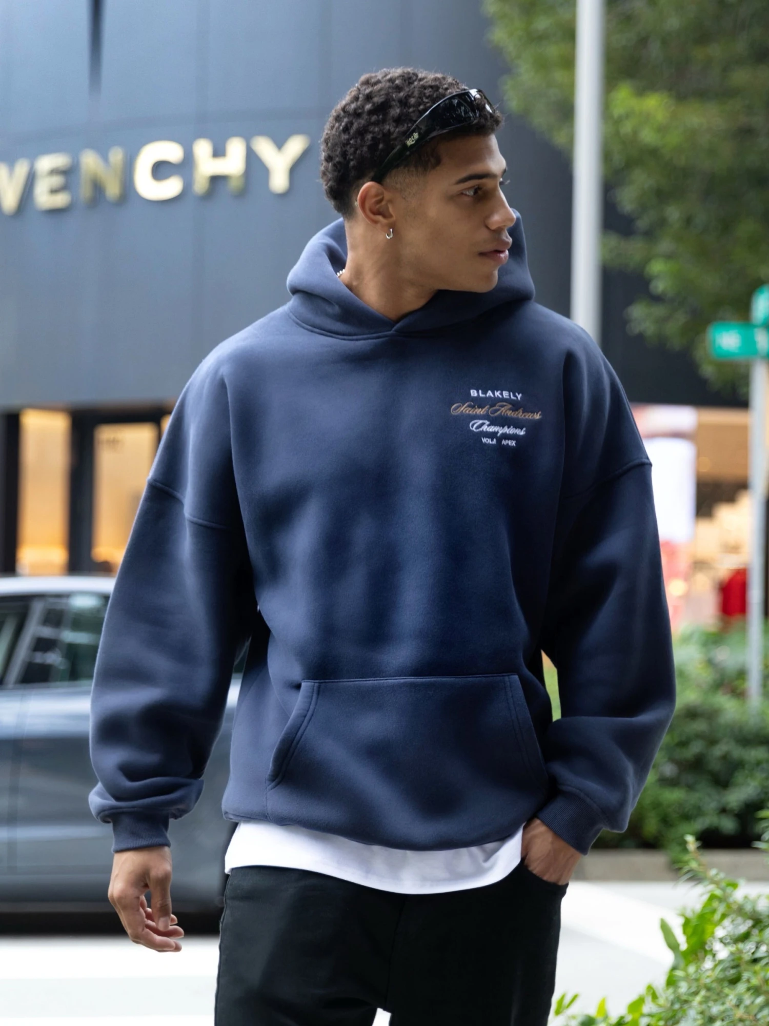 Legacy Relaxed Hoodie - True Navy 1 Legacy Relaxed Hoodie - True Navy