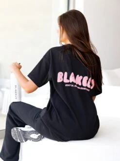 Cloud Print Oversized T-Shirt - Black 8 Cloud Print Oversized T-Shirt - Black -Blakely Clothing Store CLOUDBRANDD 10
