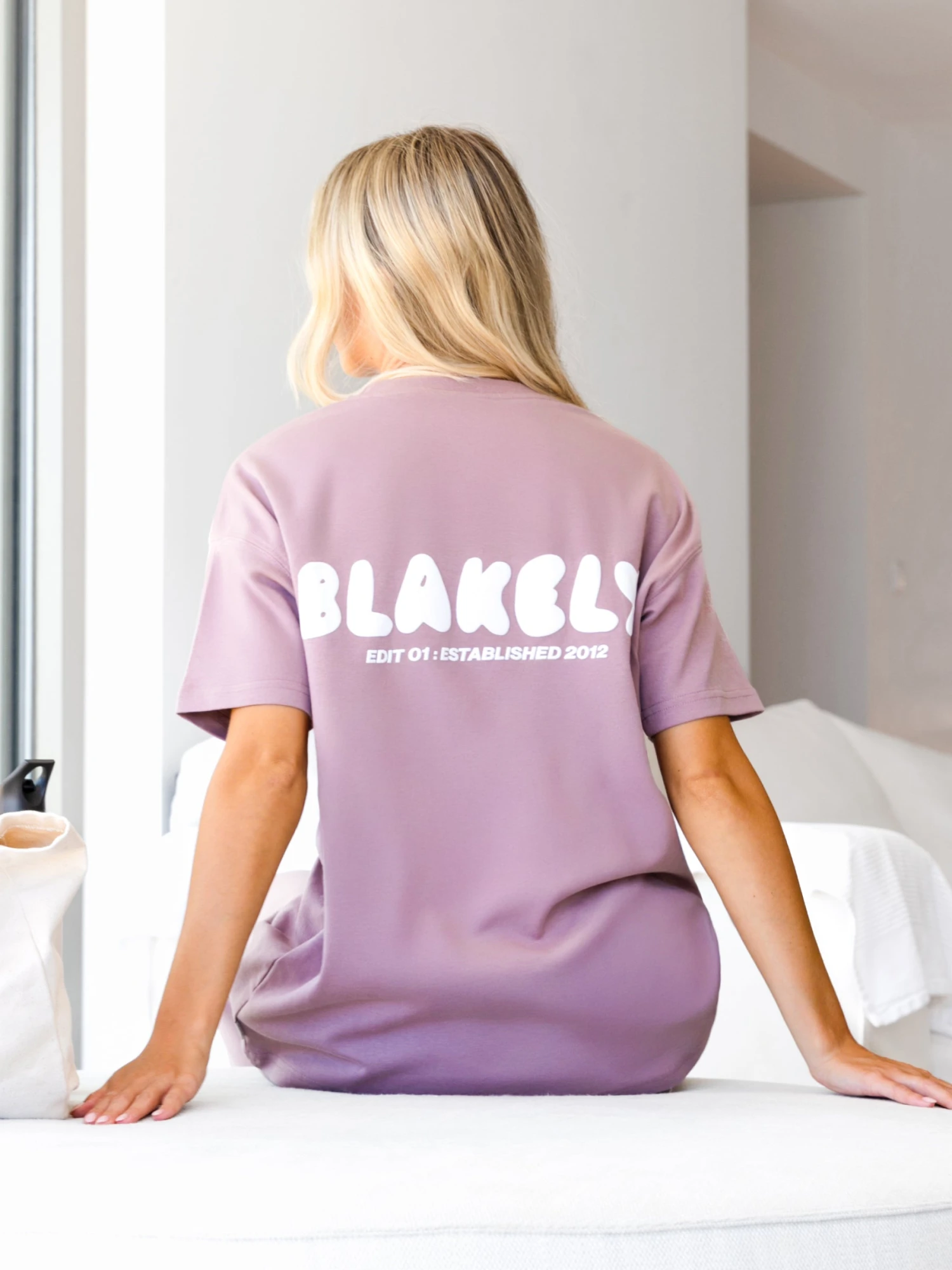 Cloud Print Oversized T-Shirt - Dusty Pink 3 Cloud Print Oversized T-Shirt - Dusty Pink - Image 3