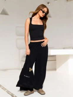 Crochet Tote Bag - Black -Blakely Clothing Store CROCHETBAGBLACKD 2