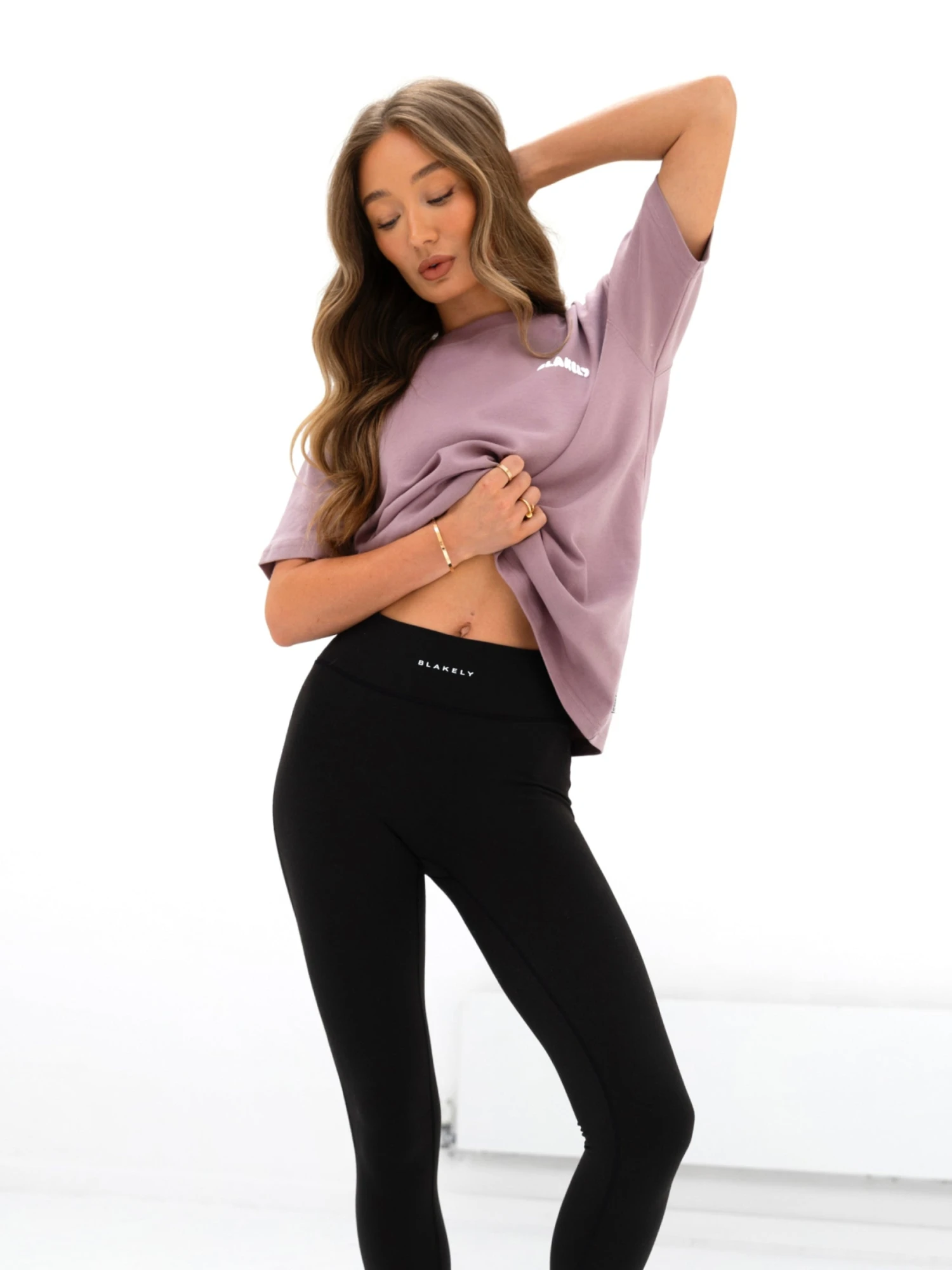 Cloud Print Oversized T-Shirt - Dusty Pink 2 Cloud Print Oversized T-Shirt - Dusty Pink - Image 2