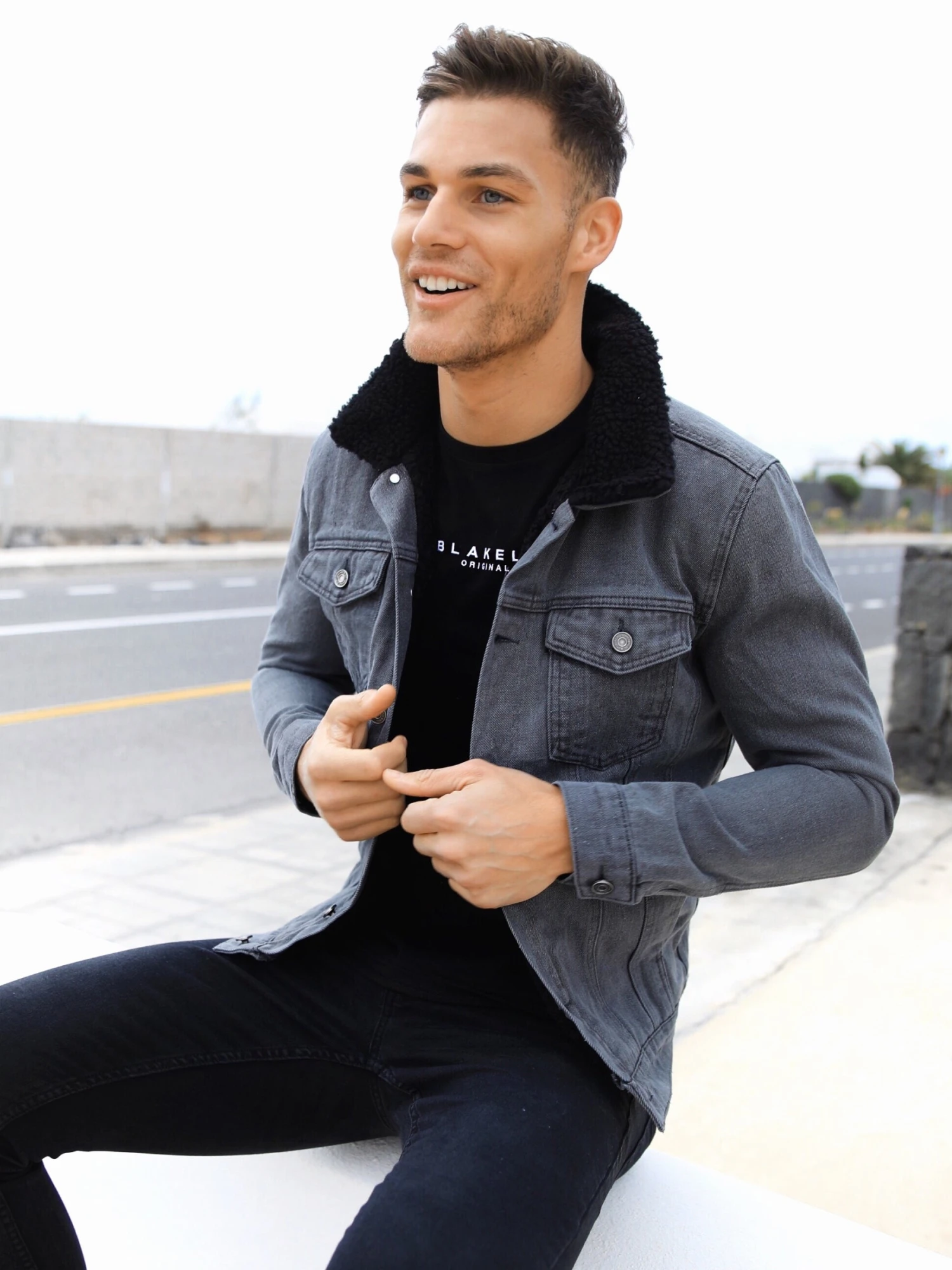 Daytona Denim Jacket - Grey 2 Daytona Denim Jacket - Grey - Image 2