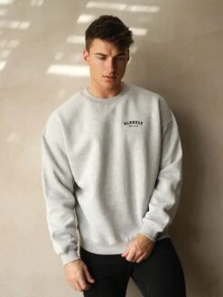 Heritage Relaxed Jumper - Marl Grey 8 Heritage Relaxed Jumper - Marl Grey -Blakely Clothing Store Frame12