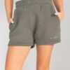 Isabel Jogger Shorts - Safari Green -Blakely Clothing Store Frame171