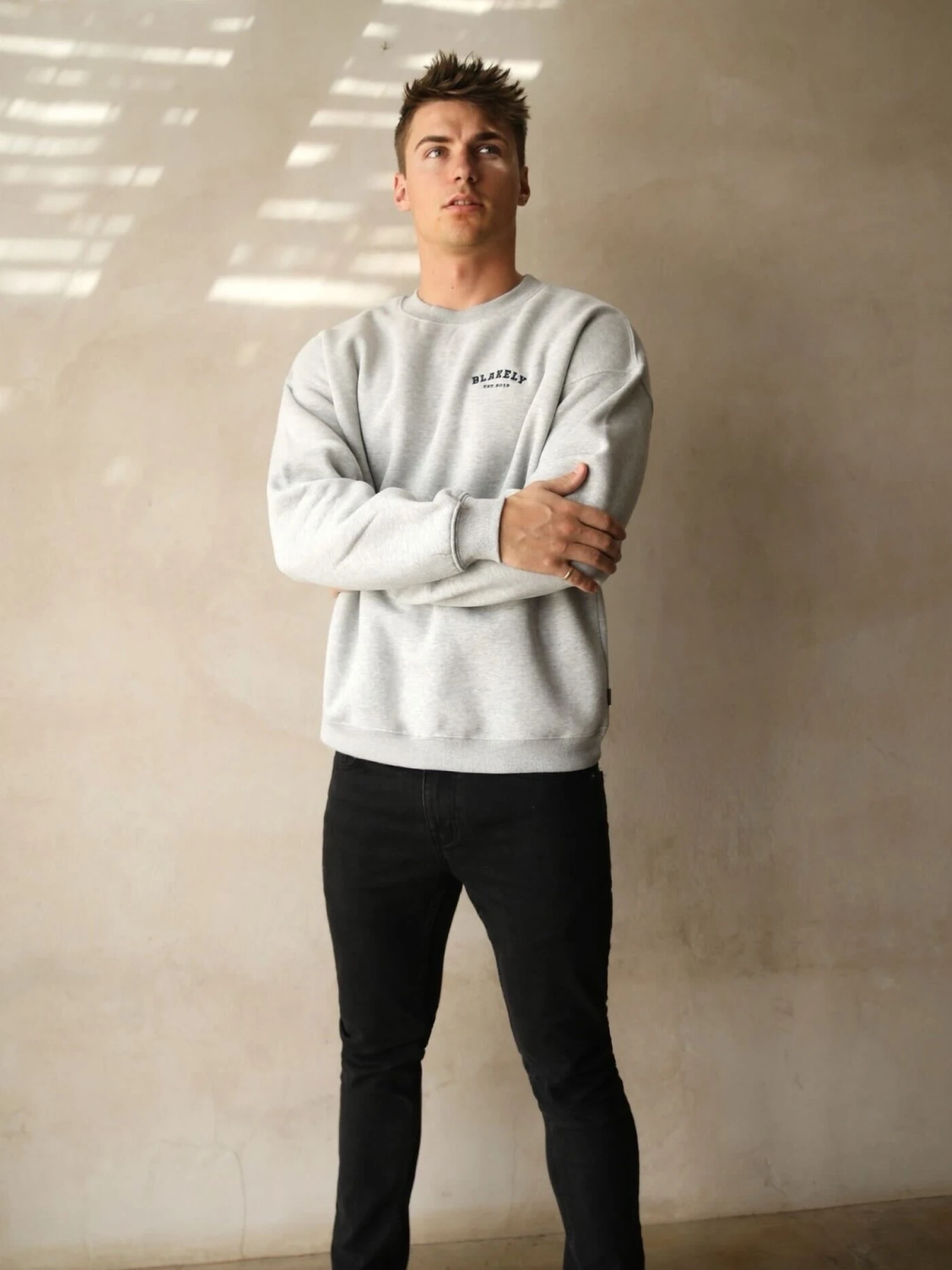 Heritage Relaxed Jumper - Marl Grey 5 Heritage Relaxed Jumper - Marl Grey - Image 5