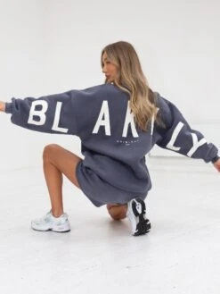 Isabel Oversized Jumper - Blue -Blakely Clothing Store Frame206