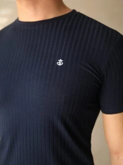 Salford Slim T-Shirt - Navy -Blakely Clothing Store Frame30