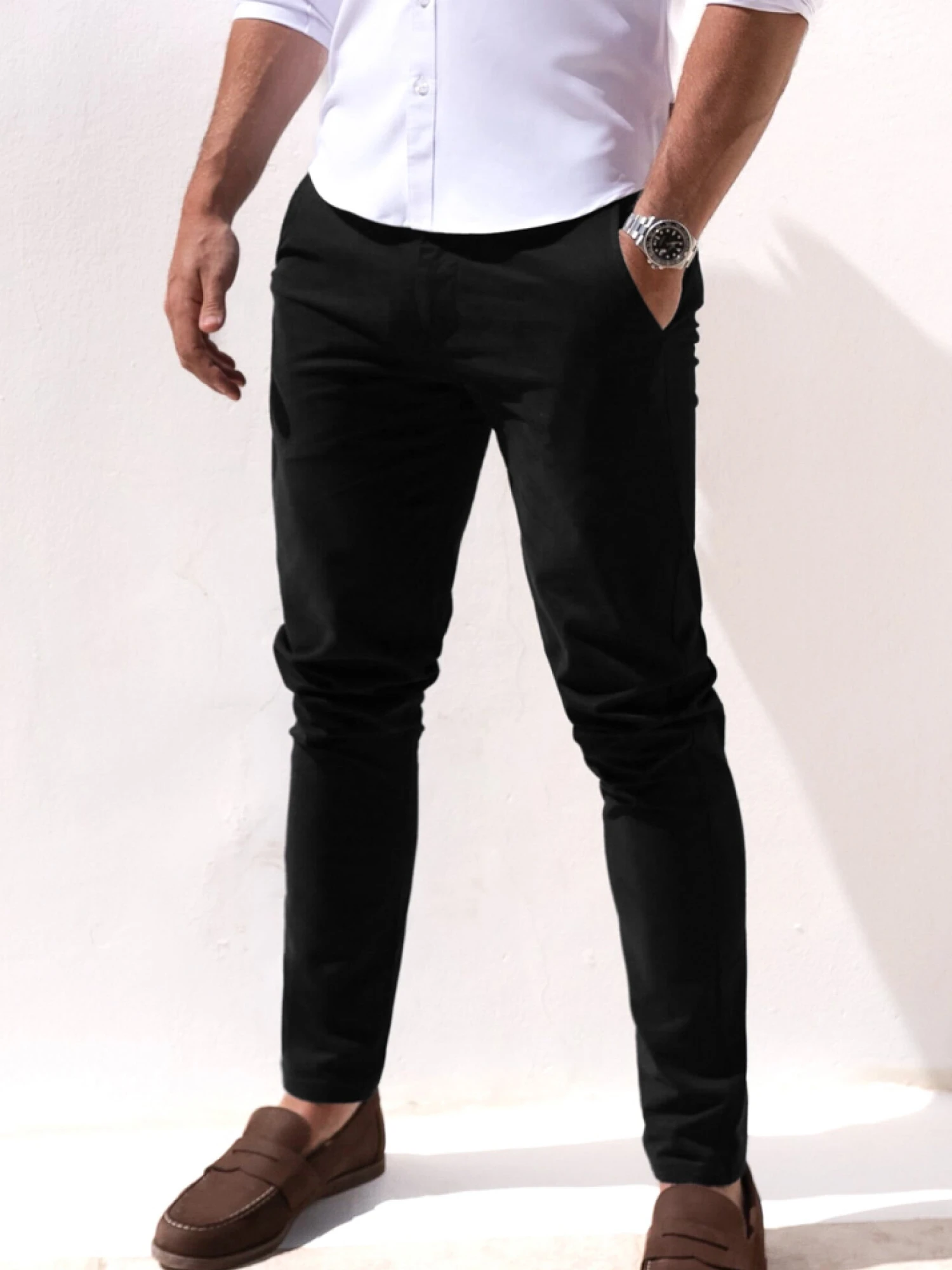 Stretch Chinos - Black 1 Stretch Chinos - Black