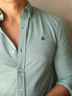 Arlo Soft Stretch Shirt - Green 9 Arlo Soft Stretch Shirt - Green -Blakely Clothing Store Frame56