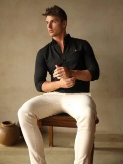 Stretch Chino - Tan -Blakely Clothing Store Frame81