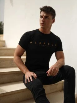 Goldcross T-Shirt - Black -Blakely Clothing Store Goldcross02