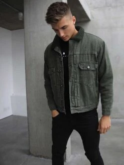 Rapha Denim Jacket - Green 15 Rapha Denim Jacket - Green -Blakely Clothing Store Green 03