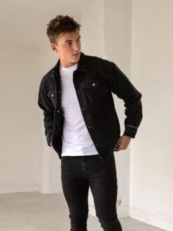 Greenwich Denim Jacket - Black -Blakely Clothing Store GreenwichBlack 01D