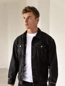 Greenwich Denim Jacket - Black -Blakely Clothing Store GreenwichBlack 05D