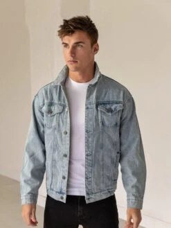 Greenwich Denim Jacket - Blue -Blakely Clothing Store GreenwichBlue 02D