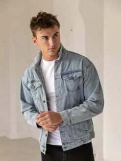 Greenwich Denim Jacket - Blue -Blakely Clothing Store GreenwichBlue 05D