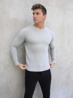 Moreno Relaxed Jumper - Light Stone -Blakely Clothing Store Grey 04D b5c891c1 ae58 4d8d 83f5 d116db6a9242