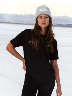 Label Knit Beanie - Marl Grey -Blakely Clothing Store H132GREYD 1