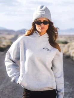 Label Knit Beanie - Marl Grey -Blakely Clothing Store H132GREYD 3